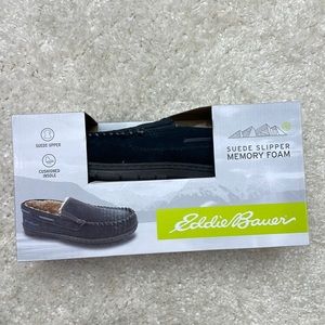 Eddie Bauer mens suede slipper